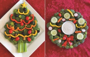 christmas veggie trays