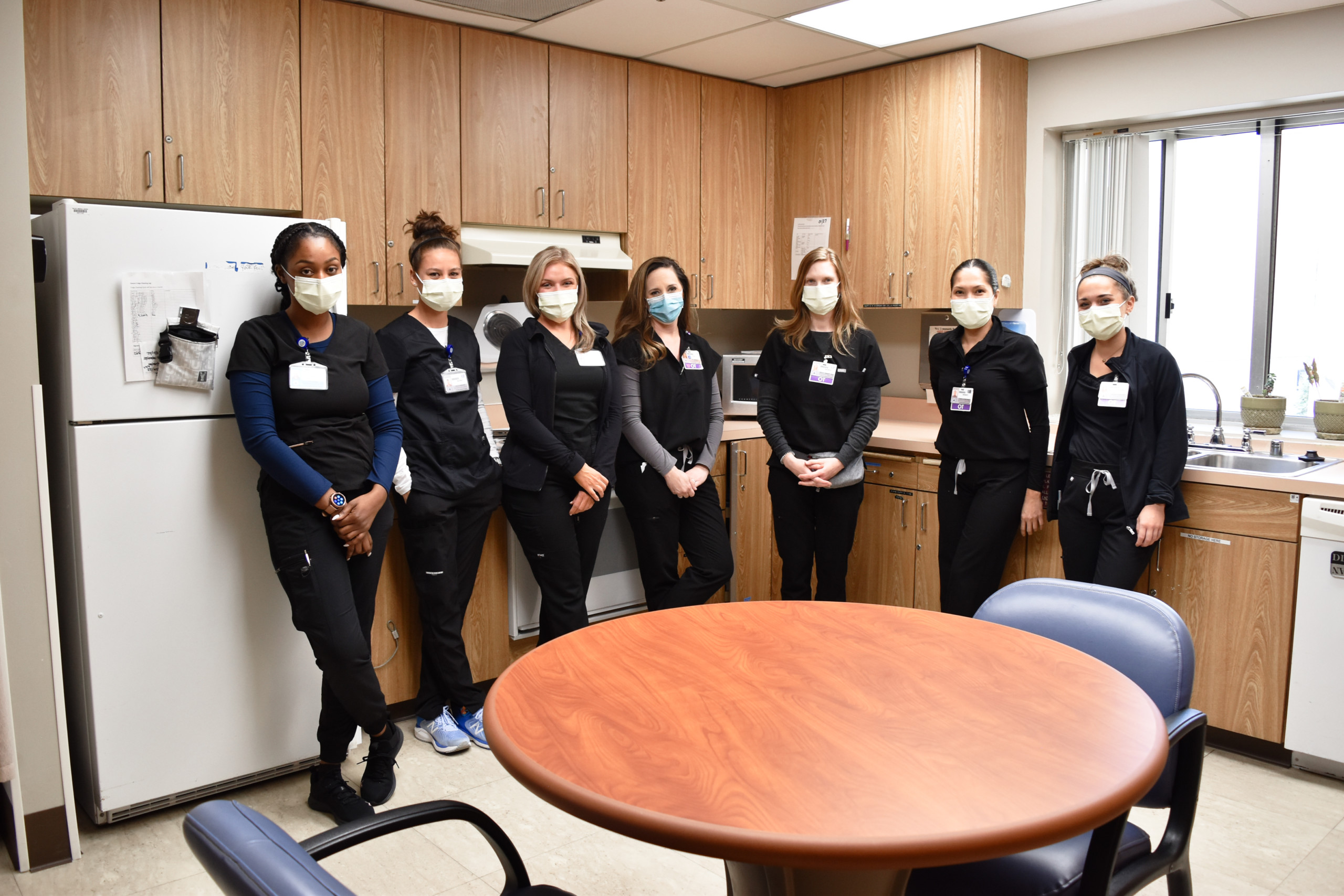 A photo of the Tri-City Medical Center occupational therapy team