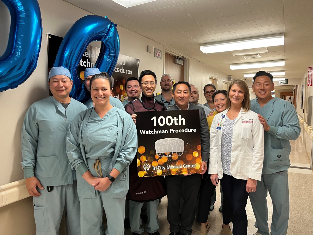 Watchman 100th Procedure Doctors TriCity Medical Center